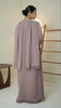 Korean Nidha Dalyan Wood Rose Abaya