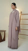 Korean Nidha Dalyan Wood Rose Abaya