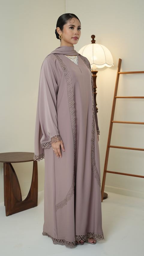 Dalyan Wood Rose Abaya