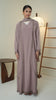 Korean Nidha Dalyan Wood Rose Abaya