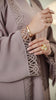 Korean Nidha Dalyan Wood Rose Abaya
