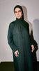 Cotton Linen Dayana Emerald Green Abaya