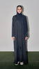 Cotton Linen Dayana Grey Abaya