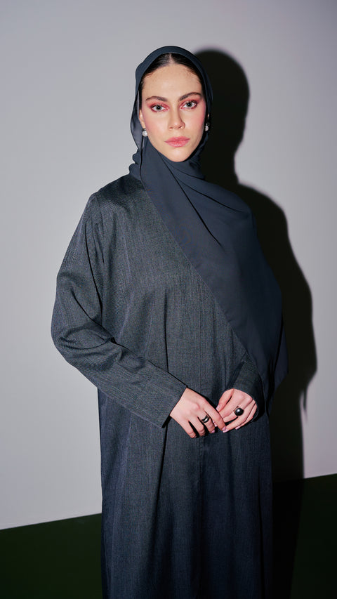 Dayana Grey Abaya