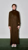 Cotton Linen Dayana Olive Abaya