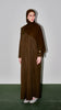 Cotton Linen Dayana Olive Abaya