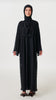Korean Nidha Diba Jet Black Abaya