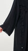 Korean Nidha Diba Jet Black Abaya