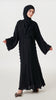Korean Nidha Diba Jet Black Abaya