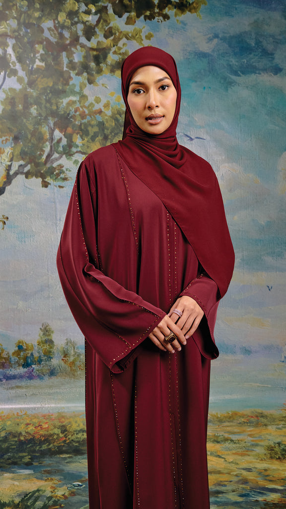 Korean Nidha Dilnaz Redberry Abaya