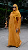 Cotton Linen Dirar Tangerine Abaya