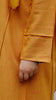 Cotton Linen Dirar Tangerine Abaya