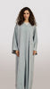 Korean Nidha Diyarba Dusty Blue Abaya