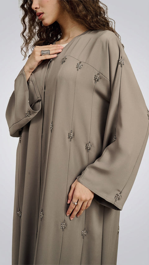 Diyarba Grey Abaya