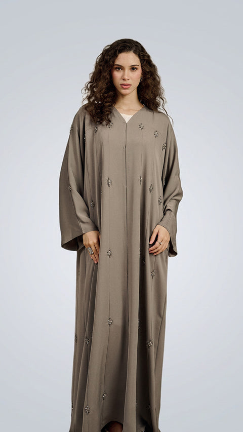 Diyarba Grey Abaya