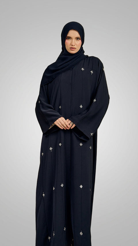 Diyarba Midnight Blue Abaya