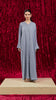 Korean Nidha Dorud Dusty Blue Abaya