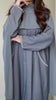 Soft Cotton Elaya Midnight Grey Abaya