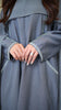 Soft Cotton Elaya Midnight Grey Abaya