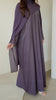 Soft Cotton Elaya Raisin Abaya