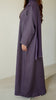 Soft Cotton Elaya Raisin Abaya