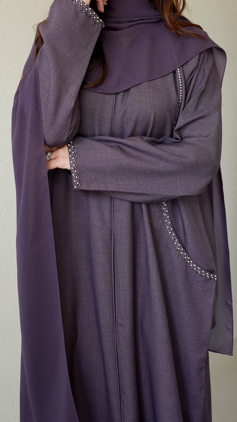 Elaya Raisin Abaya  (CLEARANCE)