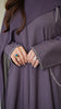 Soft Cotton Elaya Raisin Abaya