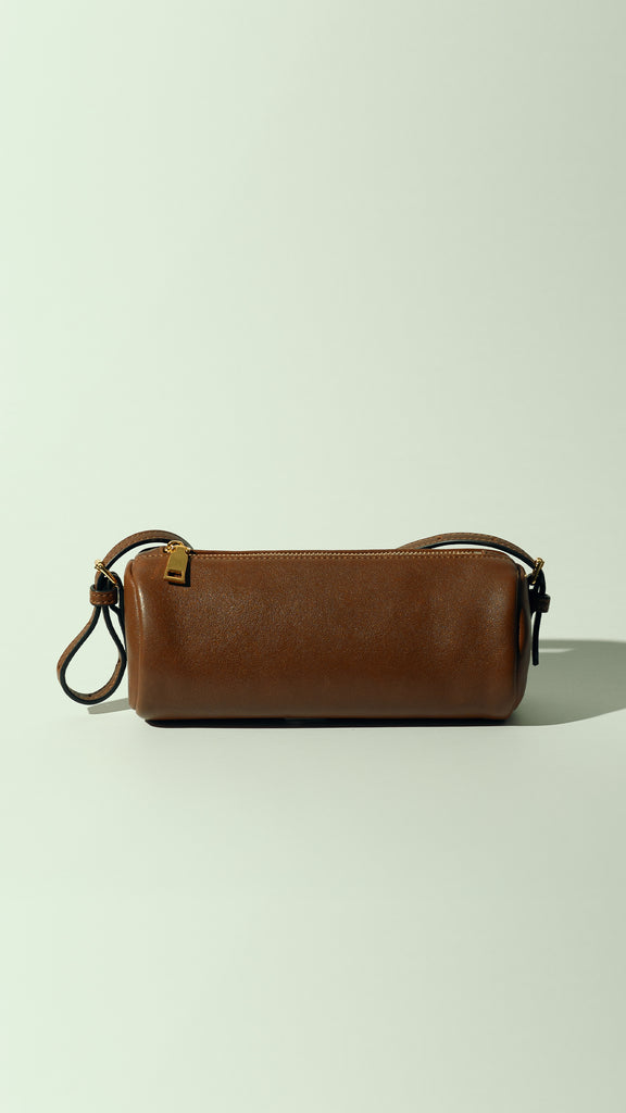 Sheepskin Leather Elmali Rich Brown Bag