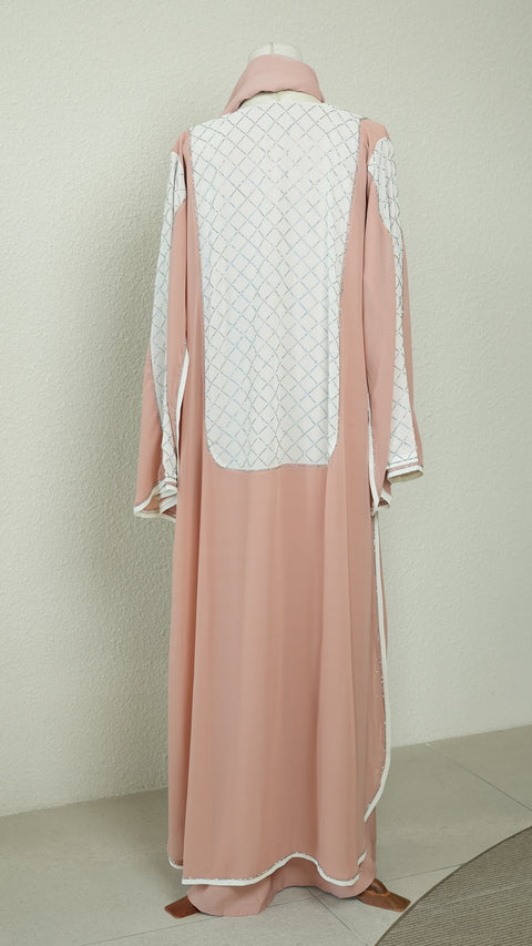 Elsa Salmon Pink Abaya by Guzel Kismet