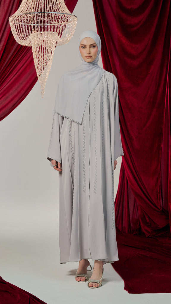 Korean Nidha Elfani Limestone Abaya