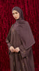 Korean Zoom Emet Soft Mocha Abaya
