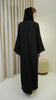Cotton Linen Erzurum Jet Black Abaya