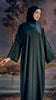Cotton Linen Erzurum Emerald Green Abaya