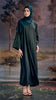 Cotton Linen Erzurum Emerald Green Abaya