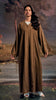 Cotton Linen Erzurum Olive Abaya
