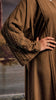 Cotton Linen Erzurum Olive Abaya