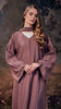 Cotton Linen Erzurum Dark Woodrose Abaya