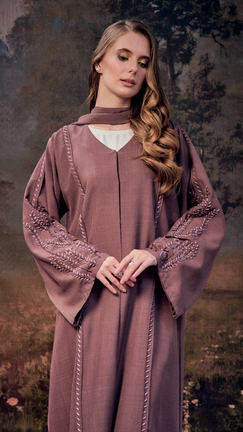 Erzurum Dark Woodrose Abaya