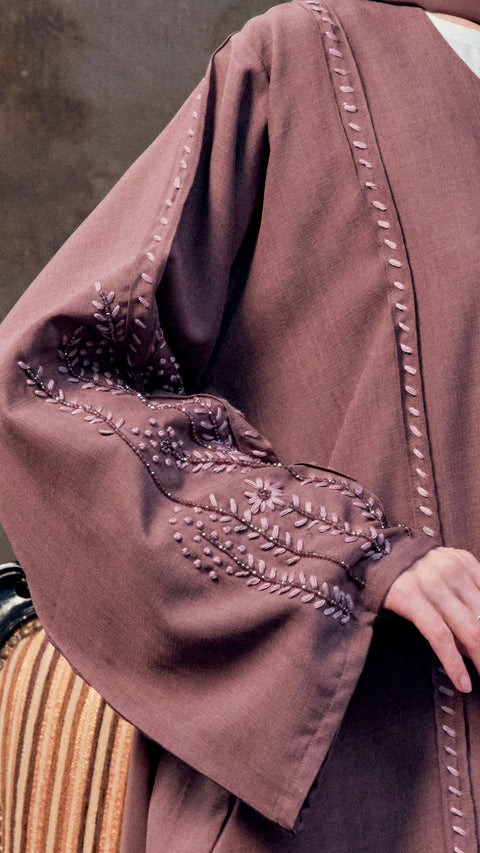 Erzurum Dark Woodrose Abaya