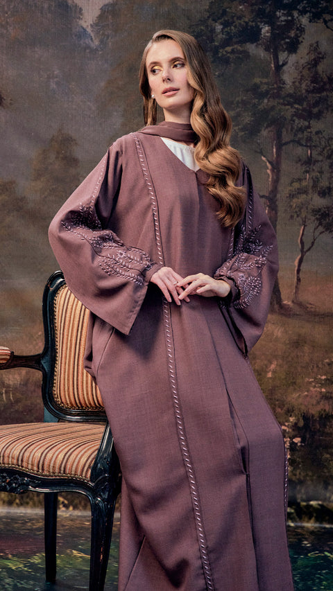 Erzurum Dark Woodrose Abaya