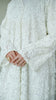 Soft Net Ferghana Cloud White Abaya