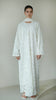 Soft Net Ferghana Cloud White Abaya