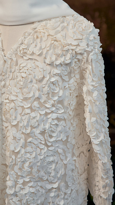 Ferghana Mini Cloud White Abaya