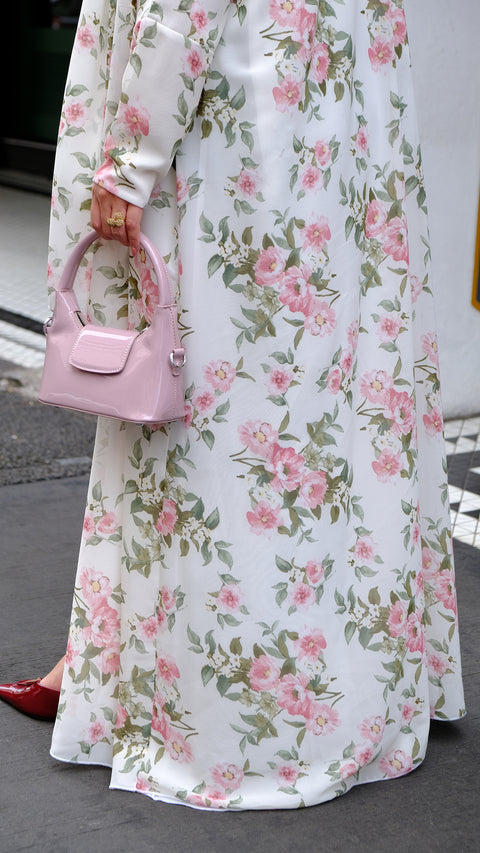Florie Cloud Pink Abaya