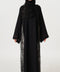 Fouzia Obsidian Black Abaya