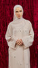 Korean Zoom Ghazni Almond Milk Abaya