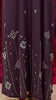 Korean Zoom Ghazni Deep Burgundy Abaya