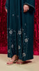 Korean Zoom Ghazni Teal Blue Abaya