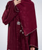 Gediz Burgundy Abaya
