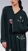 Korean Zoom Gediz Emerald Green Abaya